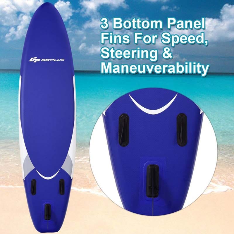 11' Adjustable Inflatable Stand up Paddle SUP Surfboard - Soothe Seating