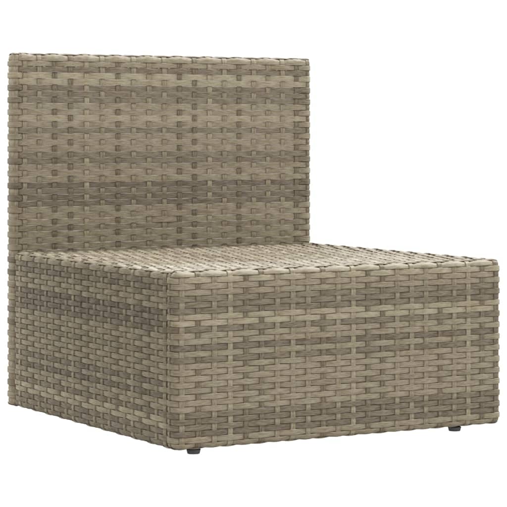 11 Piece Patio Lounge Set with Cushions Gray Poly Rattan - Soothe Seating