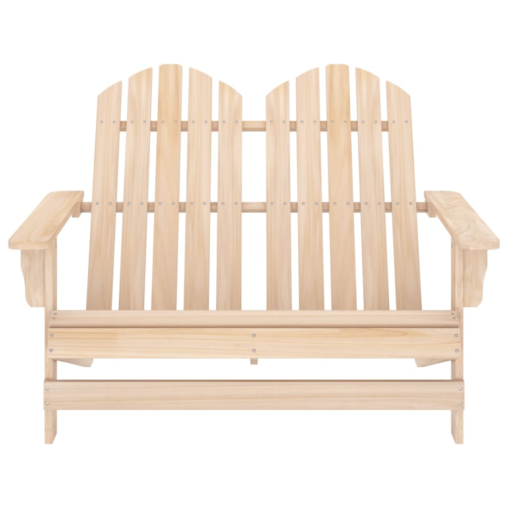 2-Seater Patio Adirondack Chair Solid Wood Fir - Soothe Seating