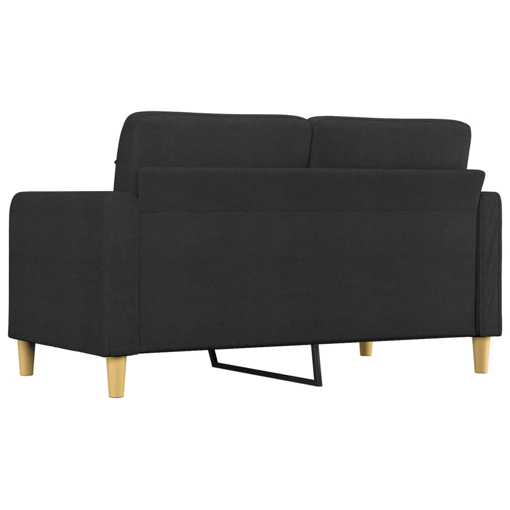 2-Seater Sofa Black 55.1" Fabric - Soothe Seating