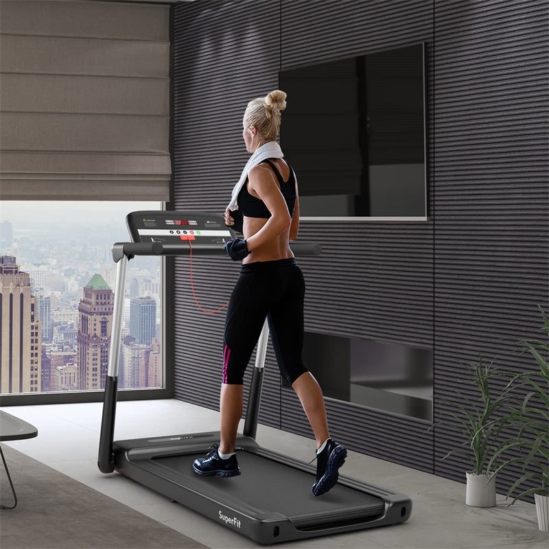 2.25HP Folding Superfit Treadmill Electric Running Walking Machine with LED Display & APP Control - Soothe Seating